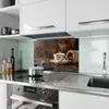 Küchenrückwand Spritzschutz Glas mit Motiv Kaffee Und Zimt Produktbild-Vorschau 2