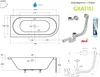 ECOLAM Badewanne 180x80 LINKS Avita Eckbadewanne mit Produktbild-Vorschau 2