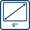 A graphic icon representing a 5-inch screen size. Anteprima dell’immagine prodotto