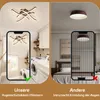 ZMH Deckenlampe LED Deckenleuchte Wohnzimmer 24W Holz Produktbild-Vorschau 4