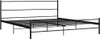 vidaXL Struttura letto in metallo nero 200×200 cm Anteprima dell’immagine prodotto 1