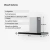 Klarstein Verosteel digestor 90 cm - 881,6 m³/h, Náhľad obrázku produktu 8