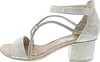 Rieker Damen Sandale Sandalette Strass Metallic Blockabsatz Produktbild-Vorschau 41
