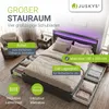Juskys Polsterbett Lyon 180 x 200 cm mit Bettkasten, LED Produktbild-Vorschau 2