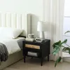 ACAZA Nachttisch – Nachttische Modern – Rattan-Akzent – Produktbild-Vorschau 6