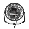 Rear view of a black desk fan on a white background. Produktbild-Vorschau