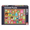 Puzzle Eulen-Collage, 500 Teile, 1Set Produktbild-Vorschau 3