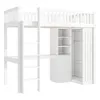 Sweiko Hochbett, 90x200cm , Schreibtisch, Kleiderschrank, 3 Produktbild-Vorschau 9