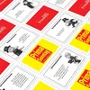 A collection of Monopoly-style game cards, some red and some yellow, with illustrations of characters and text. Produktbild-Vorschau