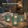 Teelichthalter Marilu Glas lackiert türkis H.7 cm Ø.7 cm Produktbild-Vorschau 6