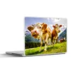 MuchoWow® Laptop Aufkleber Sticker Cover Kühe - Berge - Produktbild-Vorschau 1