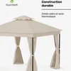 Blumfeldt Mondo Dual Tonnelle 3x3 - Double Toit & Voir les images du produit 3