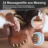 Kupfer Massagebürste Gua Sha Tool, Lymphmassage & Produktbild-Vorschau 6
