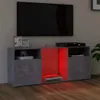 A TV stand with integrated LED lighting, displaying books and decorative items. Anteprima dell’immagine prodotto