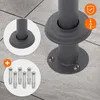 A collage of images showing a mailbox stand, its base, and mounting hardware. Produktbild-Vorschau