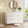 INONEFT Kommode mit 6 Schubladen, Sideboard mit Golden Produktbild-Vorschau 13