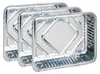 Aluminium Auflaufformen 3er Set eckig 200x150x40mm - Robust Produktbild-Vorschau 1