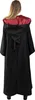 A person wearing a black robe with a red lining, seen from the back. Produktbild-Vorschau