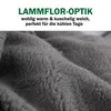 Sesselschoner Lammflor Optik - 140x144 cm, grijs (R) Productafbeelding-voorbeeld 5