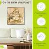 ARTland Leinwandbild Fröhlicher Buddha I Größe: 40x40 cm Produktbild-Vorschau 2