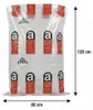 10x LDPE Asbestsack Transparent | 80x120 | 25KG | 80L | Produktbild-Vorschau 2