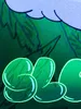 PSYWORK Schwarzlicht Stoffposter Neon "Faultier Joint Produktbild-Vorschau 4