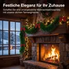 ROSEJANE Guirlande de Noël artificielle, 8 mètres, verte Voir les images du produit 3