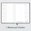 Häfft-Timer Campus Studentenkalender 2026/2027 / A5 / Black Produktbild-Vorschau 4