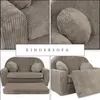 Kindersofa aus Cord mit Verlängerung – Mehr Platz, mehr Produktbild-Vorschau 3