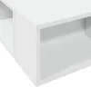 vidaXL Postel White 200x200 cm Dřevěný materiál Náhled obrázku produktu 6