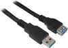 USB-A-Verlängerung, 5 m, schwarz 15 W, 3 A, 5 Gbit/s, USB Produktbild-Vorschau 1