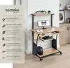 Bureau Fife 80x65,5x130,5cm - Bois clair industriel, Chêne Voir les images du produit 2