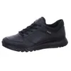 A black leather sneaker is shown from the side against a white background. Podgląd zdjęcia produktu