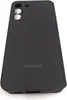 A black Samsung phone case is shown from a slightly elevated angle against a white background. Náhľad obrázku produktu