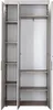 Garderobenschrank Funny weiß Silbereiche Spiegel Breite ca, Produktbild-Vorschau 2