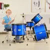 Detská bubnová súprava 5-dielna s trónom modrá Náhľad obrázku produktu 8