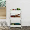 Carrello Relaxdays, 3 ripiani, carrello da servizio, Anteprima dell’immagine prodotto 3