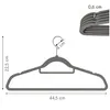 A diagram showing the dimensions of a clothes hanger. Produktbild-Vorschau