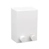 A white retractable clothesline dispenser with two knobs on the front. Podgląd zdjęcia produktu