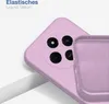 A close-up of a purple phone case, showing the interior lining and the camera cutout area of a phone. Produktbild-Vorschau