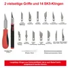 16 Stücke Skalpell Set,Bastelmesser Set,enthält 2 Produktbild-Vorschau 2