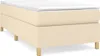 vidaXL Boxspringbettgestell Creme 90x200 cm Stoff Produktbild-Vorschau 1