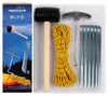 Camping-Set 9-Teile Zeltheringe + Seil + Gummihammer + Produktbild-Vorschau 5