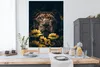 MuchoWow® Poster Löwe - Blumen - Tiere - Botanisch 120x160 Produktbild-Vorschau 3