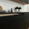 Winkelküche 200x260 cm Schwarz Matt - mit schwarzer Produktbild-Vorschau 9