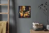 Coloray Uhr auf Leinwand 30x30 cm Wand Uhr Dekoration Produktbild-Vorschau 4