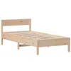 vidaXL Postel z masivu bez matrace 90x190 cm borovice Náhled obrázku produktu 3