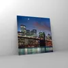 Bilder auf glas - Brooklyn brücke nacht new york city - Produktbild-Vorschau 4
