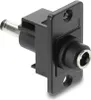 DELOCK Panel Mount DC 5,5x2,1mm Bu. zu DC 5,5x2,1mm stecker Produktbild-Vorschau 1