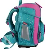 A side view of a child's backpack with a confetti pattern. Náhled obrázku produktu
